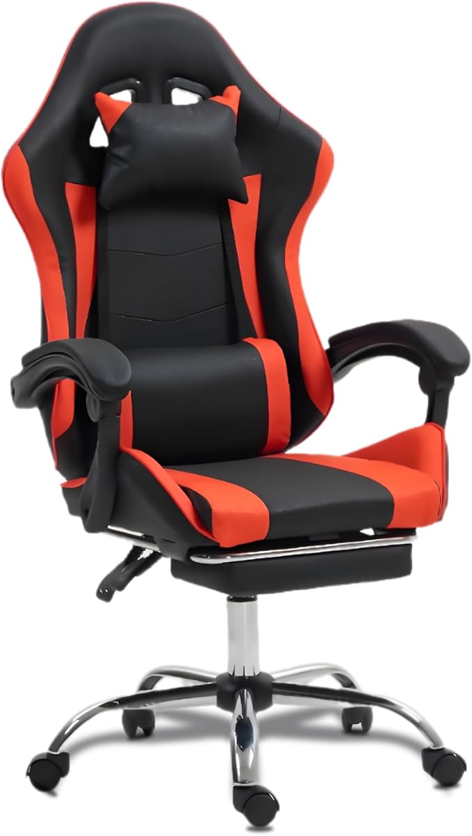 Ergonomic Gaming Chair with 360° Swivel &amp Recline 90-135°Adjustable Backrest Lumbar Massage Support Linkaged Armrests Heavy-Duty Casters &amp Frame Esports Office Computer Desk Chair Black