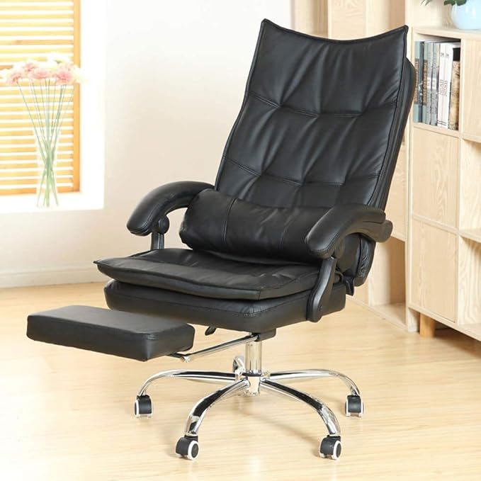 Office Chair Gaming Chair Computer Chair Reclining Office Chair with Lumbar Support Ergonomic Adjustable Seat Height and Back Recline Desk and Task Chair (Color : Rosso)