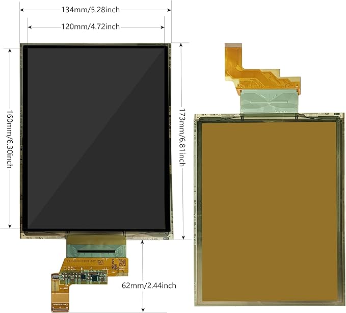 7.8 inch Flexible Display Curved Bendable Screen FHD 1440 * 1920 AMOLED Display with HDMI Driver Board OLED Monitor Without Enclosure Kit for DIY Prototype Demo