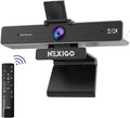 NexiGo Zoom Certified N950P Pro 4K Zoomable Webcam with Remote and Software Control Sony Starvis Sensor 5X Digital Zoom Web Camera with Dual Stereo Mics (Renewed)