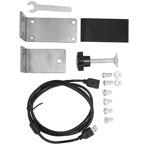 Qqmora Racing Game Handbrake Mount  Easy Control USB Handbrake Bracket 64 Bit High Rigidity for PC Wins Nylon Wire for Sim Games