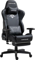 Office Chair Gaming Chair with Footrest and Headrest Lumbar Support Big and Tall Computer Gamer Chair Height Adjustable(Size:SizeColor:B)