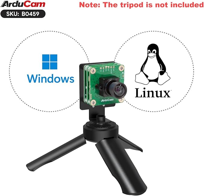Arducam USB 3.0 Camera IMX477P 12MP High-Speed USB Camera Module with 88°(D) M12 Manual Focus Lens and Metal Case Compatible with Windows and Linux OS