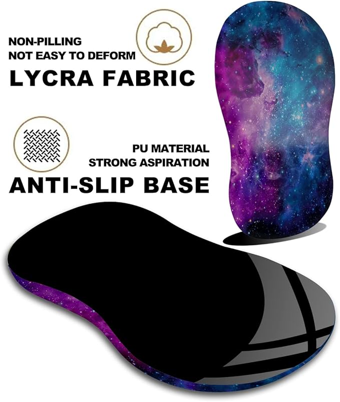 Mouse Pad Wrist Support Ergonomic Mouse Pad with Massage Dot Comfortable Computer Mouse Pad for Laptop Wrist Rest Pain Relief Mousepad with Non-Slip PU Base for Office &amp Home 12 x 8 in