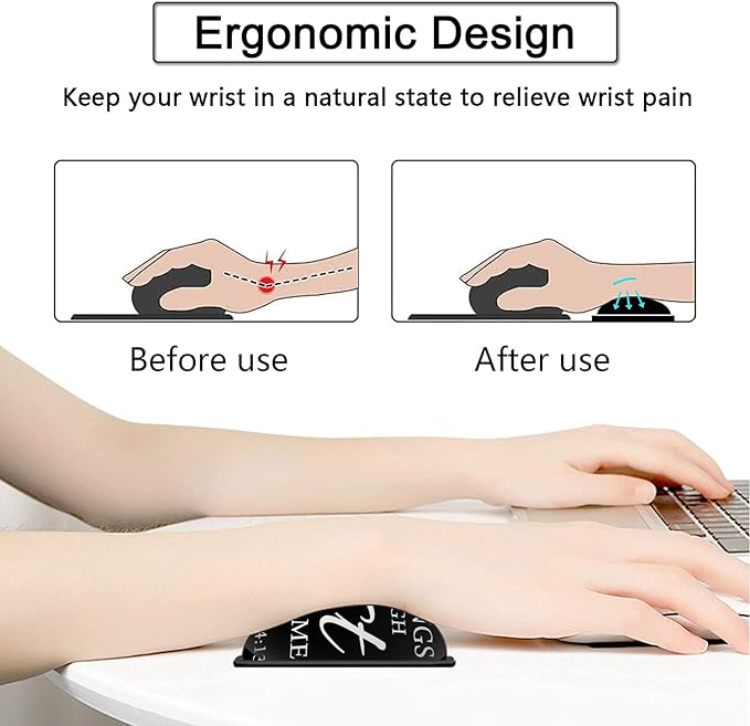 Large Gaming Mouse Pad31.5x11.8in Extended Computer Mouse Mat with Non-Slip PU Base Ergonomic Memory Foam Keyboard Wrist Rest for Work Gaming Fierce Lion Philippians 4:13 Black Office Desk Pad