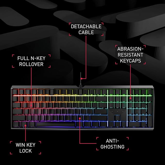 Cherry MX 3.0 S Wired Mechanical Gaming Keyboard. Aluminum Housing Built for Gamers w/MX Silent Red Switches. RGB Backlit Color Display Over 16m Colors. Pink (Renewed)