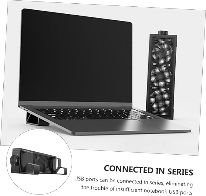 Artibetter Gaming Laptop Stand Laptop Cooler RGB Fans Computer Riser for Gaming Heat Dissipation Rack