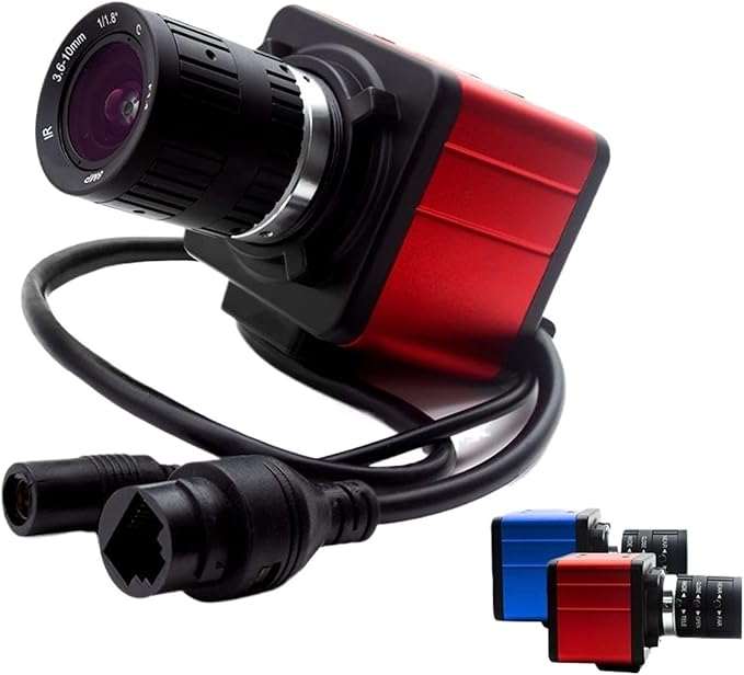 3 10mm Manual Zoom Lens Mini Camera 3 4 5 8MP 48V POE IP Industrial Ultra HD 4K Webcam Security Protection Surveillance
