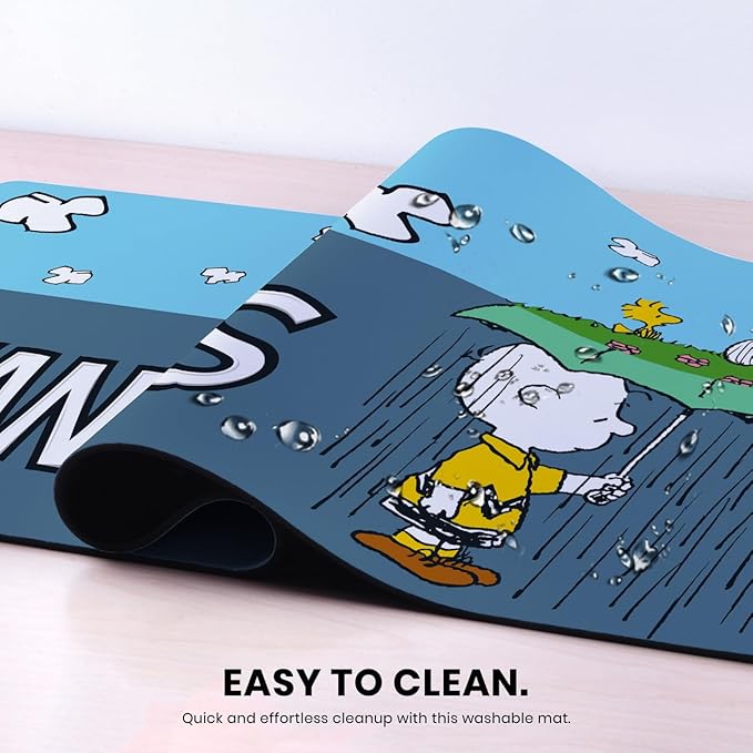 Head Case Designs Officially Licensed Peanuts Charlie Snoopy Woodstock Graphics 37.4 x 15.75 x 0.16 inches (900 x 400 mm) - XL Gaming Office Desk PC Keyboard Mouse Mat Pad