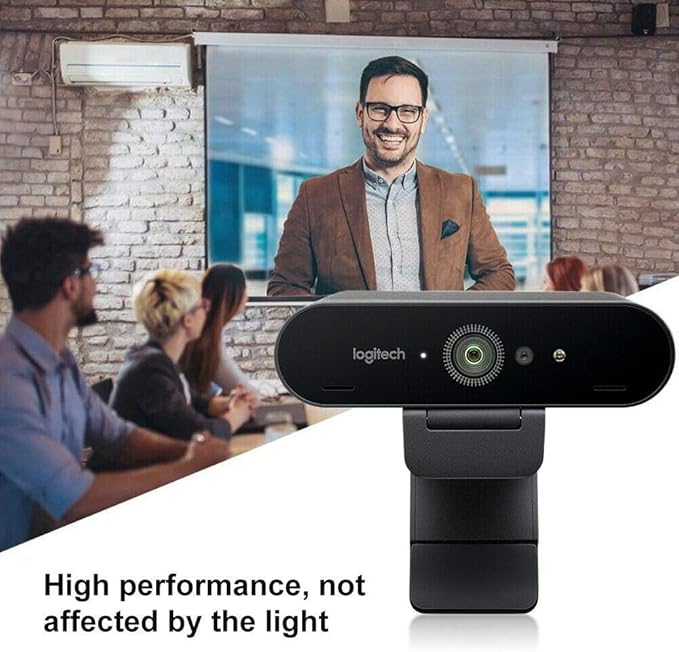 Logitech BRIO Ultra HD Webcam for Video Conferencing Recording and Streaming - Black