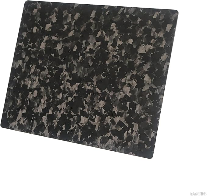 Multipurpose Carbon Fiber Mouse Pad - Hard Thin and Lightweight for Office Gaming and Daily Computer Use on Desk or Lap (Forged Large)