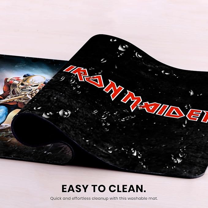 Head Case Designs Officially Licensed Iron Maiden The Trooper Graphic Art 23.62 x 11.81 x 0.12 inches (600 x 300 mm) - L Gaming Office Desk PC Keyboard Mouse Mat Pad