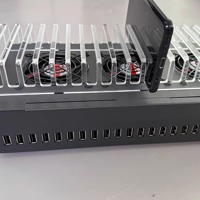 USB-C hub Phone Farm Box Server System Farming Machines Hub USB Setup Click Phones Farming 20-Port USB 3.0/30 hub
