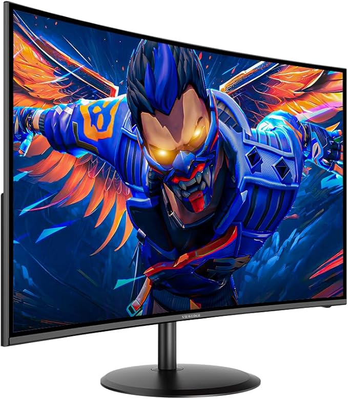 Viewedge Curved Gaming Monitor 27 inch 180Hz FHD 1080P VA Screen 1800R Computer Monitor 1ms with FreeSync Low Motion Blur DisplayPort HDMI Monitor Built-in Speakers