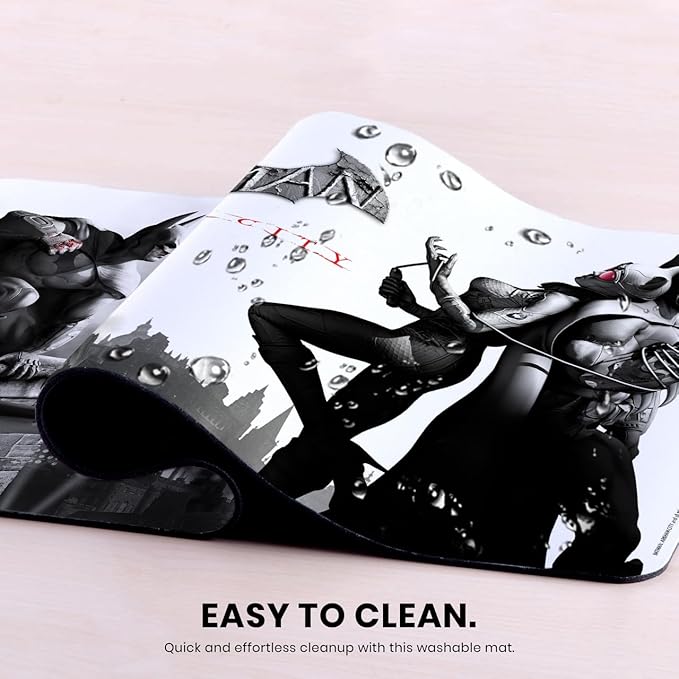 Head Case Designs Officially Licensed Batman Arkham City Key Art Graphics 23.62 x 11.81 x 0.12 inches (600 x 300 mm) - L Gaming Office Desk PC Keyboard Mouse Mat Pad