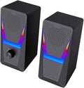 2.0 Stereo Surround Music RGB Gaming Speakers Sound Bar for Computer Desktop PC Loudspeakers