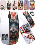 maizi Custom Wireless Mouse for MacBook Air Mac Computer Personal Laptop Wireless Mice for MacBook Air Image ID: 32203041 Bright Yellow Flowers Portable 2.4G with USB Receiver Printed in USA