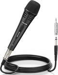 TONOR K1 Vocal Microphone for Singing Dynamic Handheld Wired Karaoke Mic Microfono with 5M XLR to 1/4 Cable Compatible with Amp Mixer Suitable for Speech Karaoke and Outdoor Activities