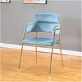 Adjustable Office Computer Chair with Armrest Living Room Chairs Dining Chair for Kitchen Home Furniture Sofa(Light Blue)