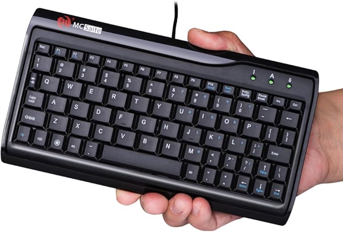 Super Mini Wired Keyboard MCSaite Full Size 78 Keys Keypad Small Portable Fit with Professional or Industrial Use for Computer Laptop Mac Notebook