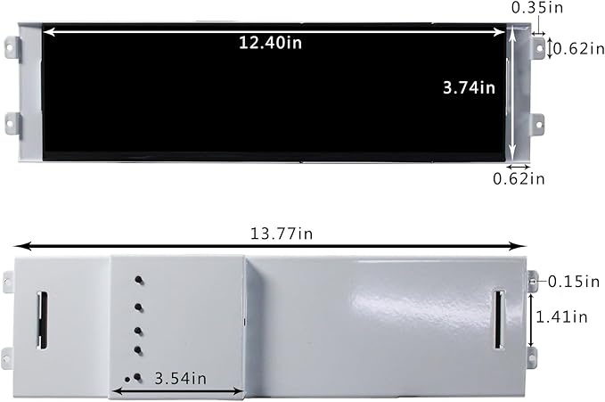VSDISPALY 12.6 Inch IPS 1920x515 LCD Screen Supports Video Input Second Monitoring for D41 Computer PC Case DIY Extra LCD Display