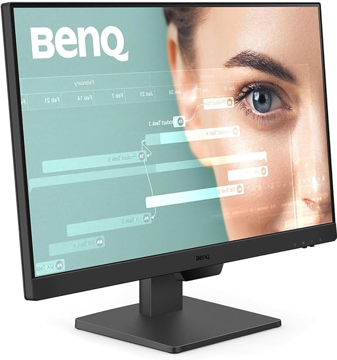 BenQ GW2490 24 Computer Monitor 100Hz FHD 1920x1080p IPS Eye-Care Tech VESA Mount Thin Bezel Low Blue Light Adaptive Brightness Wall Mount Built-in Speakers DisplayPort HDMI Port2