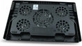 VILLCASE Laptop Cooling Pad with 5 Fans USB Powered Multi-Angle Adjustable Cooler Base Anti-Skid Heatsink for Gaming and Office Laptops Black Cooling Device for Notebook Overheating