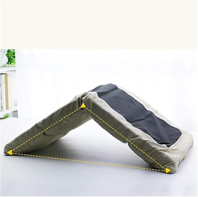 ELEFOCUS Folding Sofa Chair Folding Floor Chair Easy to Remove and Wash Comfortable and Breathable Household Cushion(Beige)
