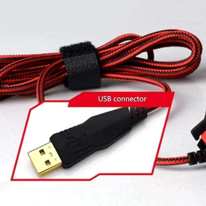 Backlit Wired Gaming Keyboard and Mouse Combo Illuminated Cable Game Support Waterproof Line Length 1.8 Meters