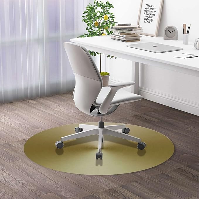 Black Grey PU Leather Floor Protector Office Chair Mat Round mat Spectral Color Motion Graphic Gaming Chair Mat Protects Hardwood Floors Chairs Move Smoothly Modern Diameter 47.2 in