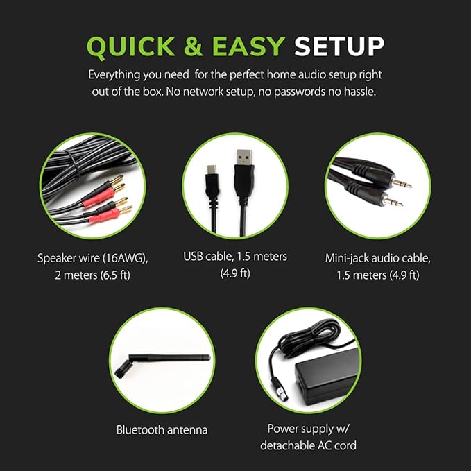 Audioengine A2-HD (HD3) Bluetooth PC and Computer Desktop Speakers with aptX HD - USB RCA Headphone