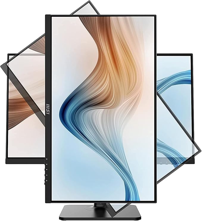 MSI 24” IPS FHD (1920 x 1080) Non-Glare with Super Narrow Bezel 75Hz 1ms 16:9 with Adjustable Stand (Modern MD241P) (Renewed)