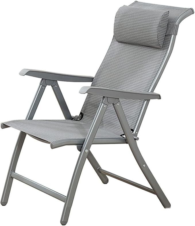 Office Chair Gaming Chair Computer Chair Recliner Lounge Chair Textilene Adjustable Portable Curved with Head Pillow Indoor Outdoor Office