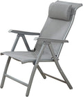 Office Chair Gaming Chair Computer Chair Recliner Lounge Chair Textilene Adjustable Portable Curved with Head Pillow Indoor Outdoor Office