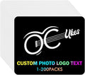 50 Packs Custom Mouse Pad Bulk with Photo Logo Personalized Image Text Laptop Desk Mat Sublimation Customized Non-Slip Desk Writing Pad for Office Home