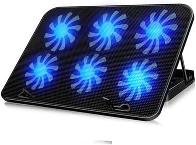 Laptop Cooling Pads Cooler Notebook Cooler Laptop Laptop Accessories Fan Stand (Color : Yellow) (Black)