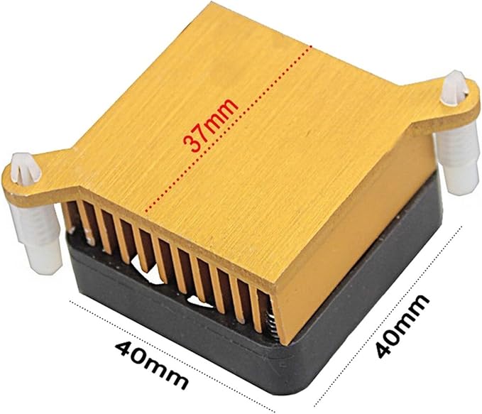 5pcs Aluminum Cooling Radiator for Computer 12v Fan 37x37x25MM