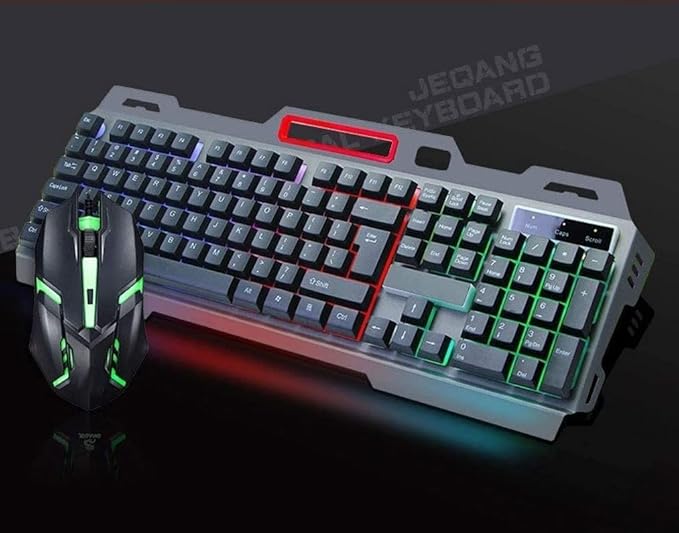 Mechanical Gaming Keyboard RGB Backlit Keys Computer Keyboard 104 Keys Wired Gaming Keyboards USB Keyboard for PC Gamer Laptop (Black)