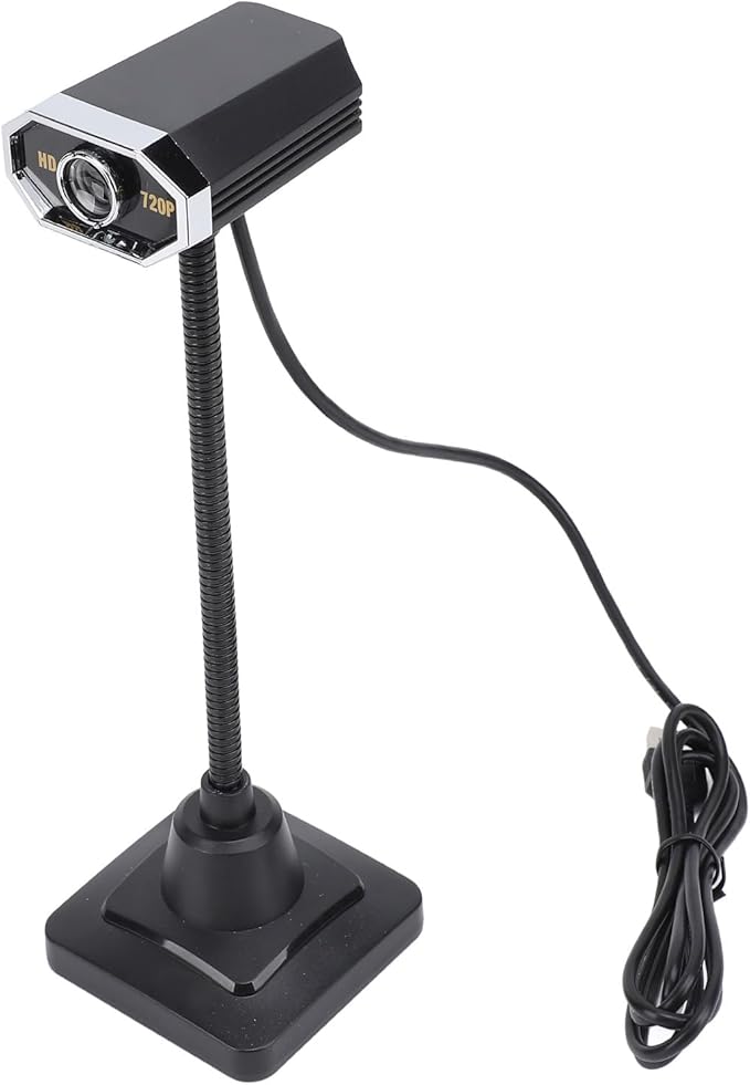 EBTOOLS USB Webcam 720P Plug and Play Computer Camera with Microphone Wide Compatibility Clear Image Transfer Flexible Design