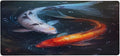 Red White Fish Large Mouse Pad Gaming Mousepad Desk Mat for Desktop Computer Keyboard Waterproof Mouse Mat Desk Pad with Non-Slip Base for Game School Office Home 35.4 x 15.7