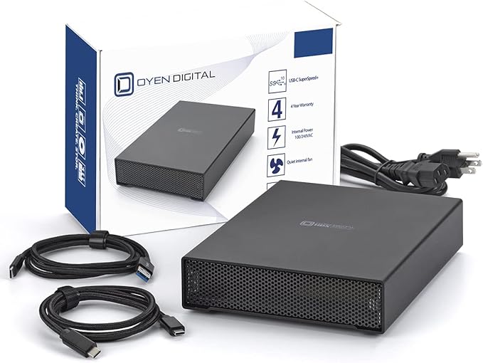 Oyen Digital HDX Pro C 30TB USB-C Enterprise 7200RPM External Hard Drive
