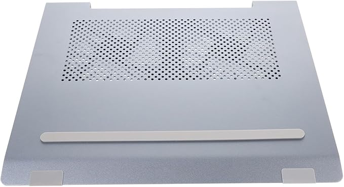 Aluminum Alloy Laptop Cooler Stand with RGB LED Fan Quiet Air Cooling Pad for Laptops Height Ergonomic Riser Anti-Slip Stable Mesh Surface
