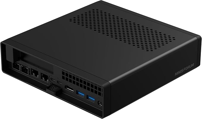 MINISFORUM AMD Ryzen 9 9955HX Barebone with MS-A2 Mini PC (16C/32T up to 5.4GHz)PCIe×16 HDMI/2x USB-C (8K@60Hz) 2X SFP+ 10G 2X 2.5G LAN 3X SSD M.2 (2280/22110/U.2)NO RAM/SSD/OS