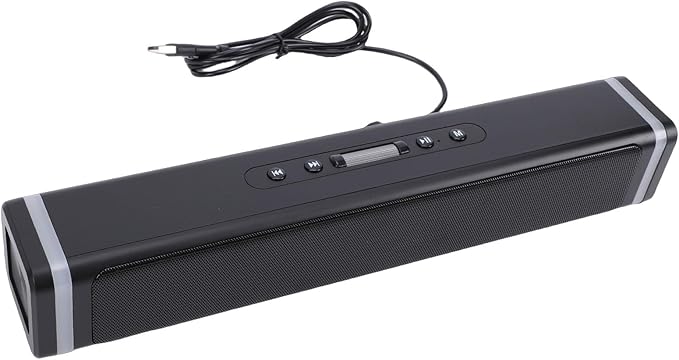 Computer Speaker PC USB Powered Laptop Stereo Speaker with RGB Light for Gaming Music