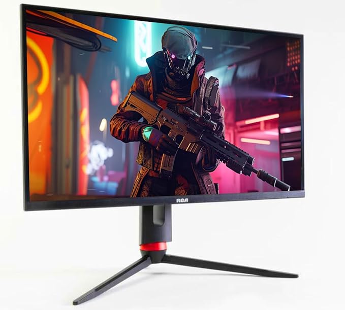 RCA 27 Evolution Select QHD Gaming Monitor | 165Hz 2560 x 1440p Adaptive Refresh Technology with 1ms Response HDR10 Ultra Wide Game View - RGB Backlighting &amp Adjustable Stand | M27SG134F