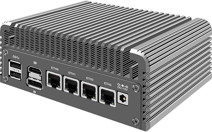 CWWK Firewall Mini PC Intel N Series N100DDR5 16G RAM 256G NVMe SSD4 x 2.5GbE i226V LANMicro Router ApplianceAES-NIOPNsense