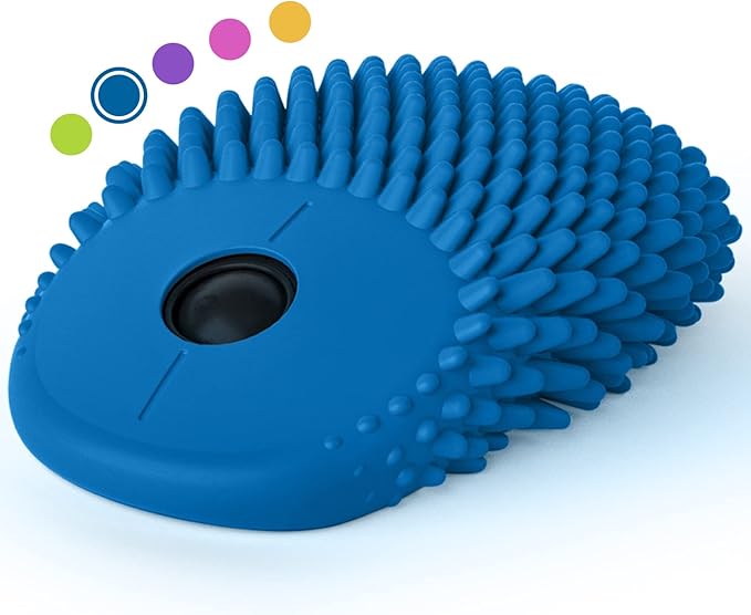 HedgeHog Health Hoglet Wireless Computer Mouse – Cute Functional and Tactile Fidget Tool. Combines Stress Relief with Comfort and Style Perfect for Enhancing Focus and Productivity (Blue)