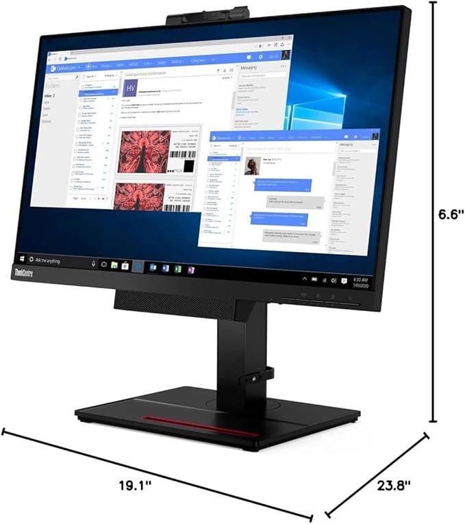 Lenovo ThinkCentre Tiny-in-One 24 Gen 4 23.8 Full HD WLED LCD Monitor - 16:9 - Black - 24 Class - in-Plane Switching (IPS) Technology - 1920 x 1080-16.7 Million Colors - 250 Nit - 4 ms w