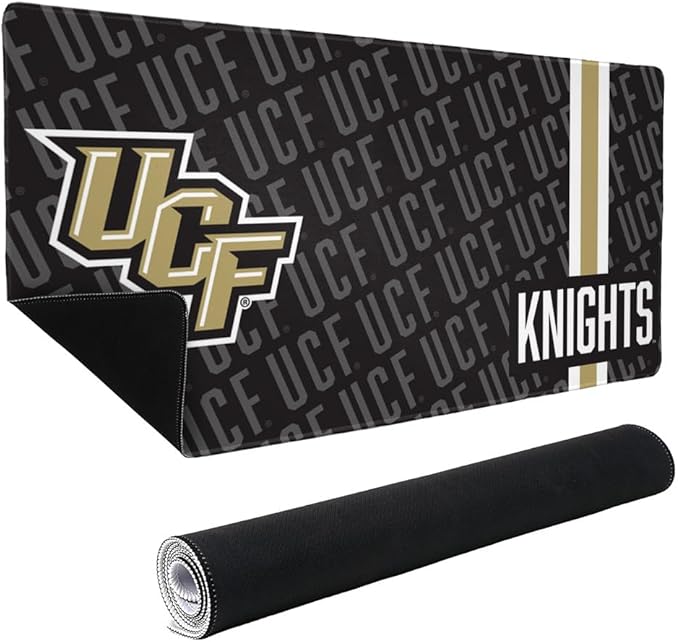 University of Central Florida Knights Mascot Large Gaming Mouse Pad Desk Mat with Stitched Edges Non-Slip Base for Gamer Home and Office 31.5 x 15.7