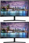 Samsung CF39 27-inch 1080P FHD Curved IPS LCD Professional TAA Compliant Monitor 2-Pack Bundle with FreeSync HDMI VGA (C27F390FHN)